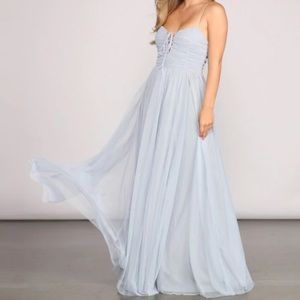 WINDSOR AVIVA FORMAL A-LINE HIGH SLIT DRESS- NEW WITH TAGS!!